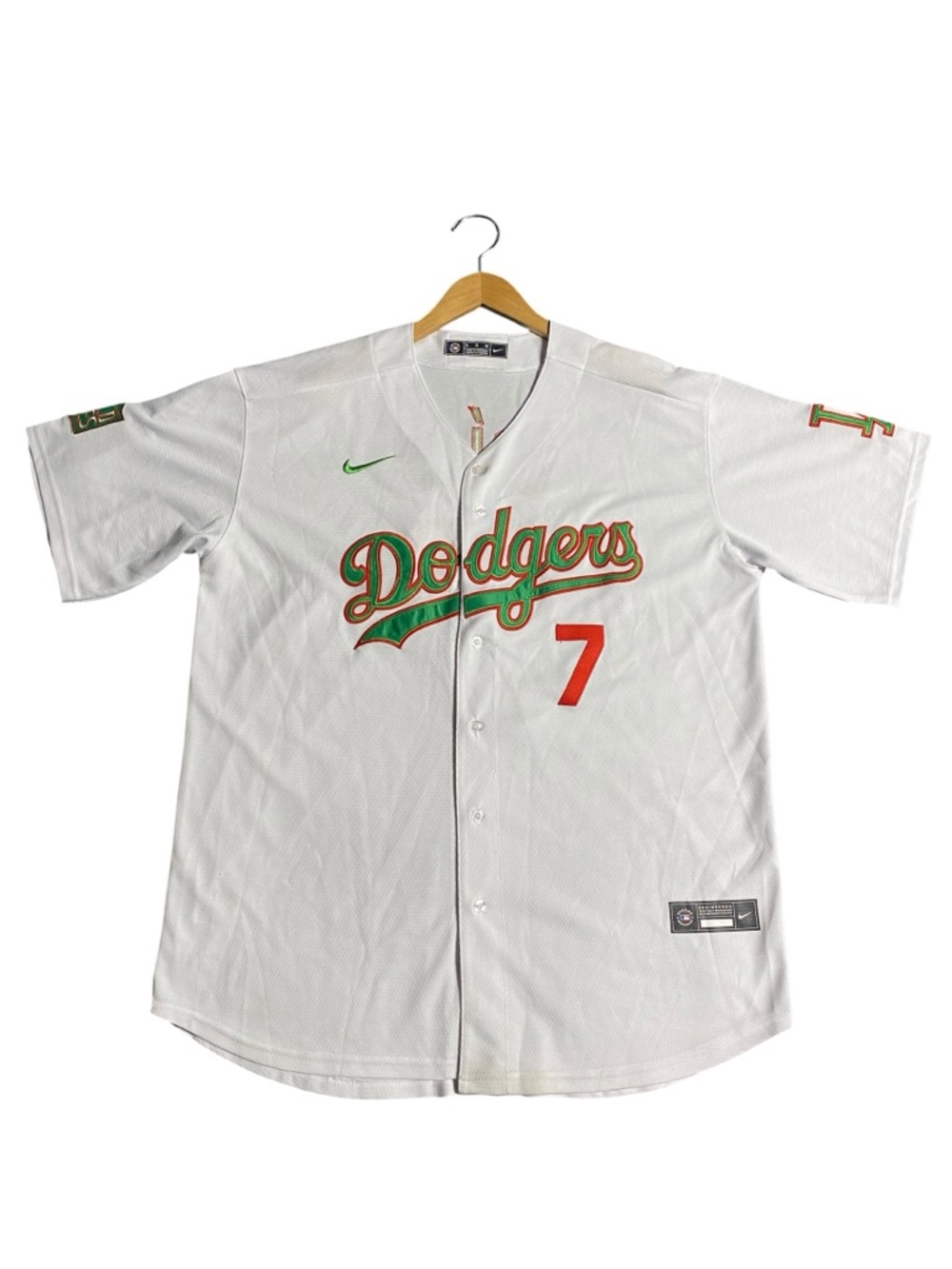 Men’s Nike LA Dodgers Julio Urías #7 Mexico Jersey